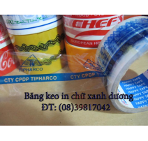 Keo trong in 1 màu XD